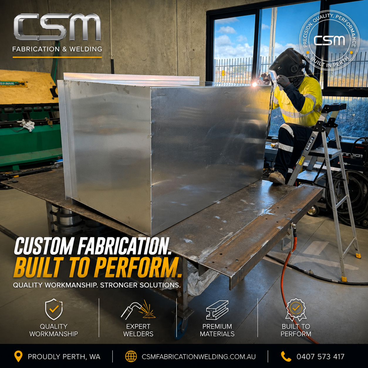 Custom tank fabrication Perth by CSM Fabrication & Welding